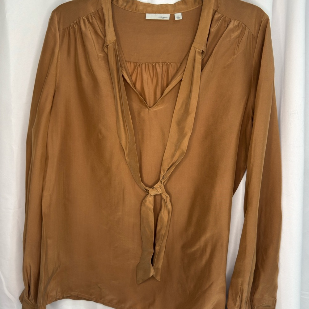 Halogen Brown Silky Women's Blouse